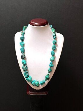 Handmade Genuine Turquoise Necklace 20 inches